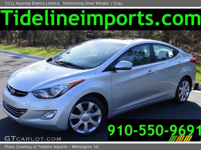 2011 Hyundai Elantra Limited in Shimmering Silver Metallic