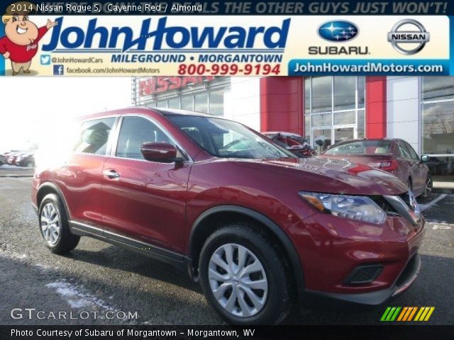 2014 Nissan Rogue S in Cayenne Red