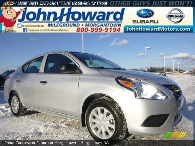 2015 Nissan Versa 1.6 S Sedan in Brilliant Silver