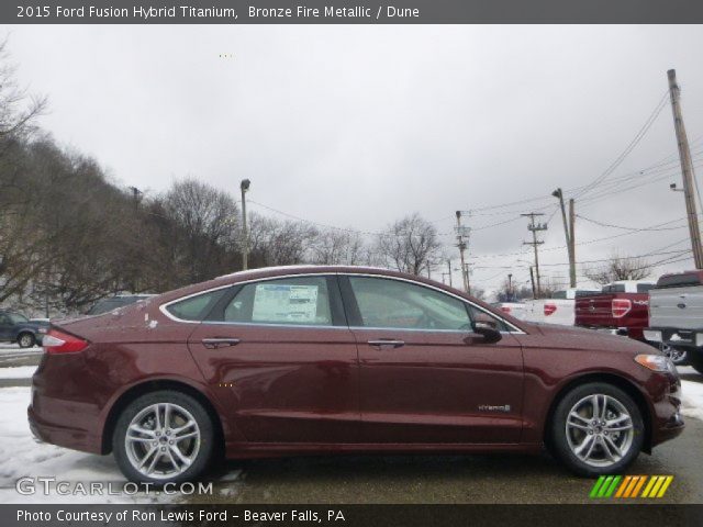 2015 Ford Fusion Hybrid Titanium in Bronze Fire Metallic