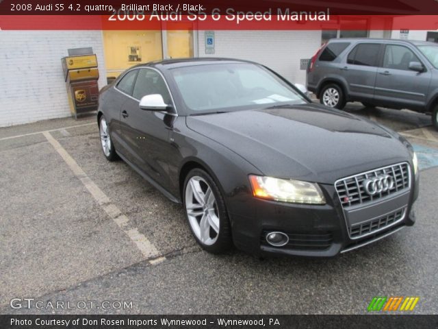 2008 Audi S5 4.2 quattro in Brilliant Black