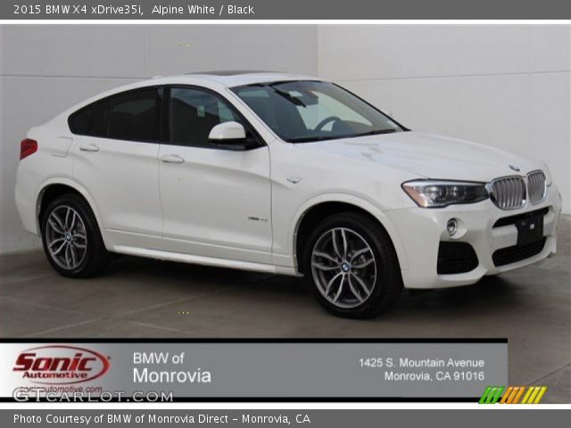 2015 BMW X4 xDrive35i in Alpine White