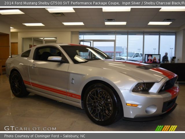 2014 Ford Mustang Shelby GT500 SVT Performance Package Coupe in Ingot Silver