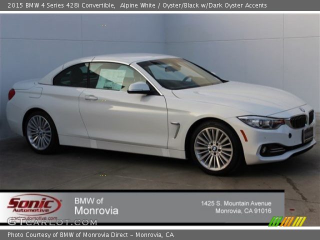 2015 BMW 4 Series 428i Convertible in Alpine White