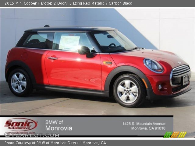 2015 Mini Cooper Hardtop 2 Door in Blazing Red Metallic