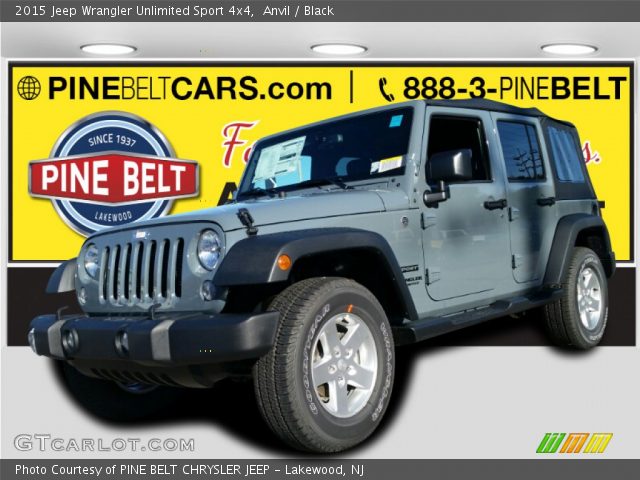 2015 Jeep Wrangler Unlimited Sport 4x4 in Anvil