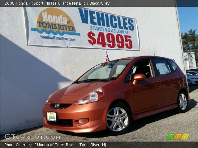 2008 Honda Fit Sport in Blaze Orange Metallic