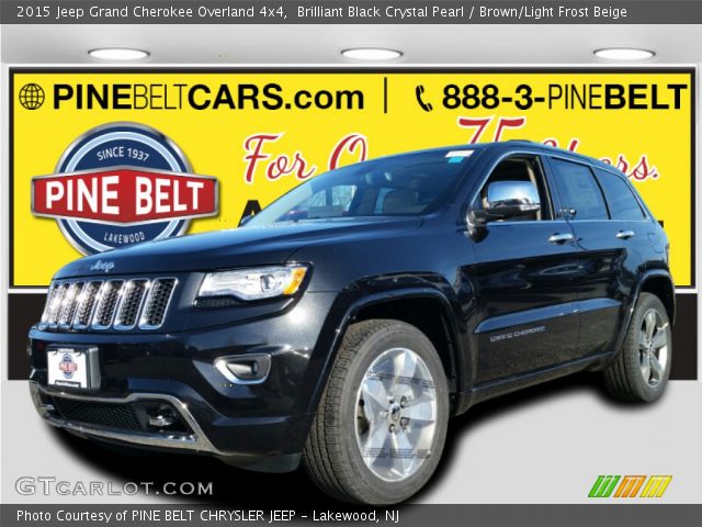 2015 Jeep Grand Cherokee Overland 4x4 in Brilliant Black Crystal Pearl