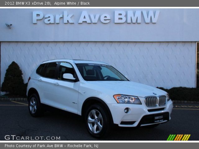 2012 BMW X3 xDrive 28i in Alpine White