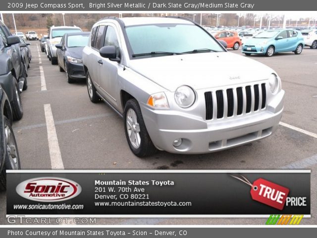 2009 Jeep Compass Sport in Bright Silver Metallic
