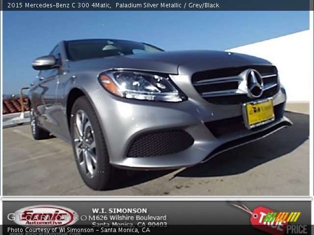 2015 Mercedes-Benz C 300 4Matic in Paladium Silver Metallic
