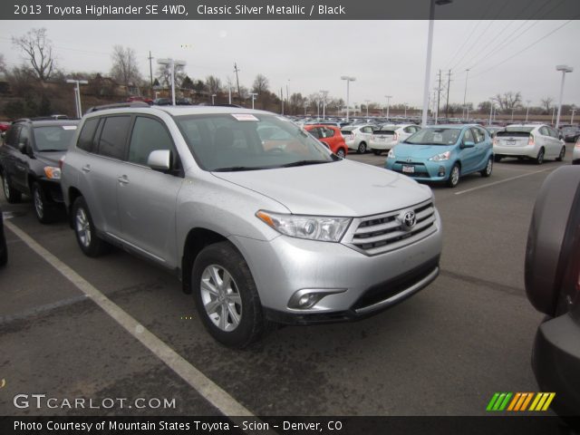 2013 Toyota Highlander SE 4WD in Classic Silver Metallic