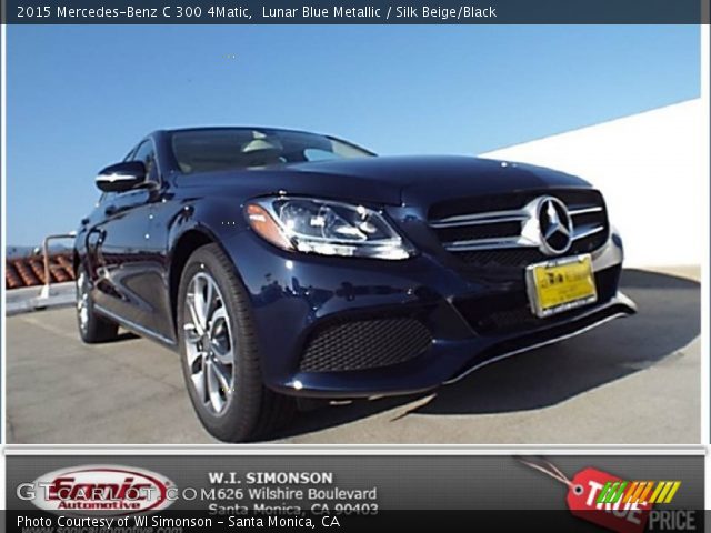 2015 Mercedes-Benz C 300 4Matic in Lunar Blue Metallic