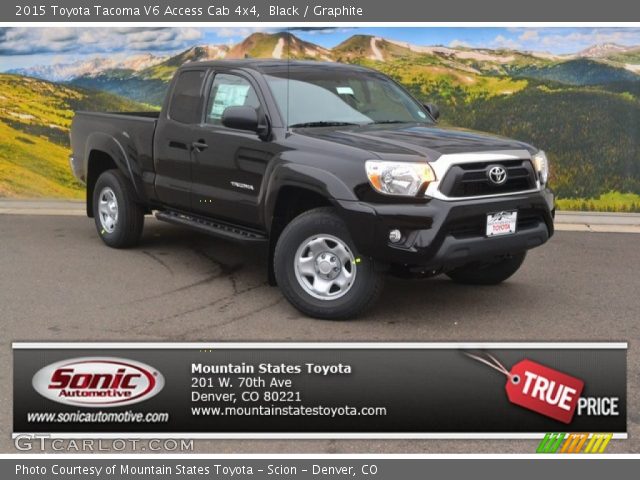 2015 Toyota Tacoma V6 Access Cab 4x4 in Black