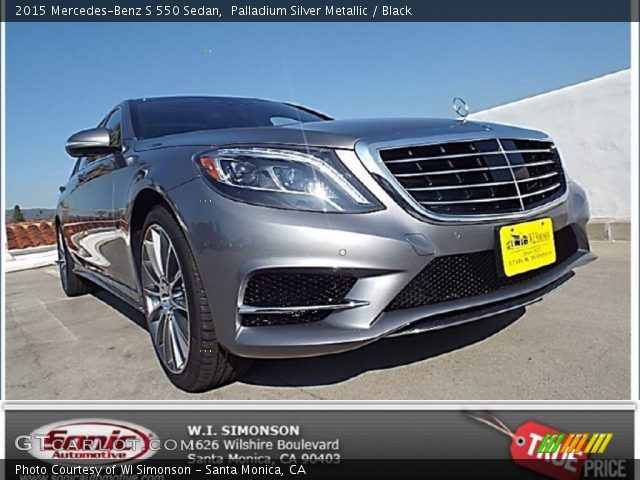 2015 Mercedes-Benz S 550 Sedan in Palladium Silver Metallic