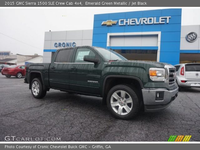 2015 GMC Sierra 1500 SLE Crew Cab 4x4 in Emerald Green Metallic