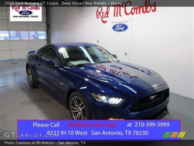 2015 Ford Mustang GT Coupe in Deep Impact Blue Metallic