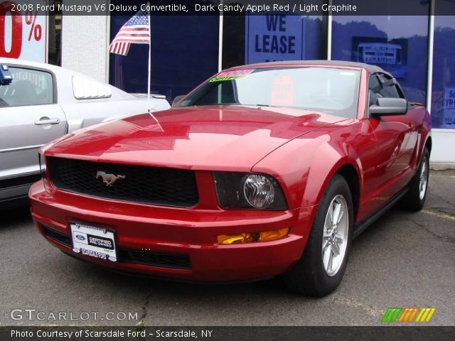 2008 Ford Mustang V6 Deluxe Convertible in Dark Candy Apple Red
