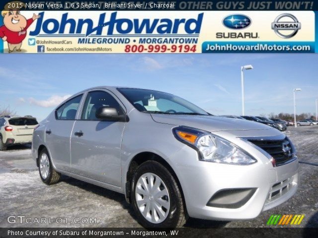 2015 Nissan Versa 1.6 S Sedan in Brilliant Silver