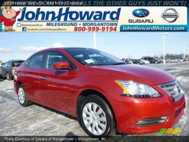 2014 Nissan Sentra SV in Red Brick