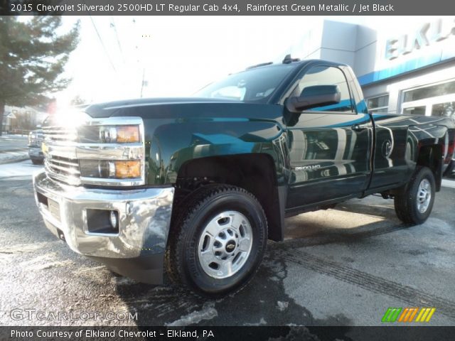 2015 Chevrolet Silverado 2500HD LT Regular Cab 4x4 in Rainforest Green Metallic