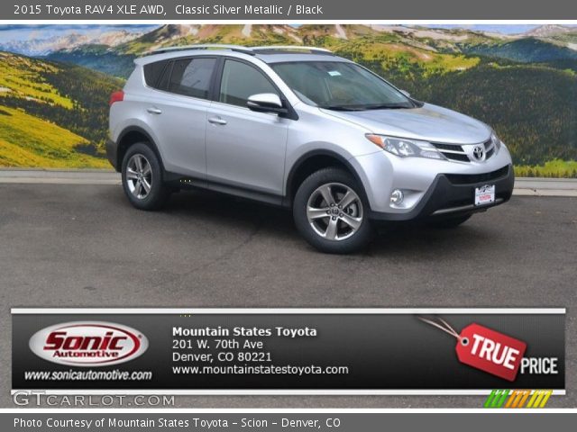2015 Toyota RAV4 XLE AWD in Classic Silver Metallic