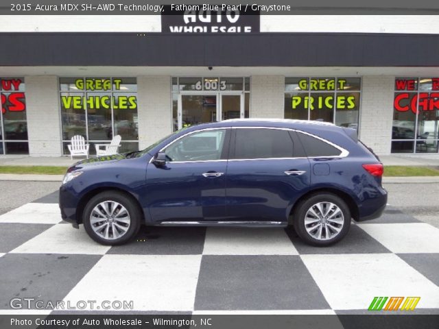 2015 Acura MDX SH-AWD Technology in Fathom Blue Pearl