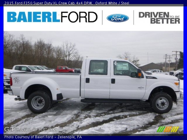2015 Ford F350 Super Duty XL Crew Cab 4x4 DRW in Oxford White