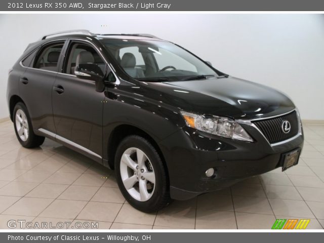 2012 Lexus RX 350 AWD in Stargazer Black