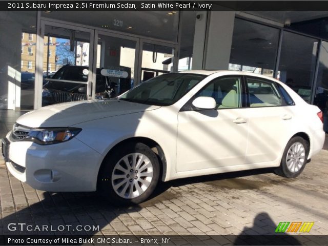 2011 Subaru Impreza 2.5i Premium Sedan in Satin White Pearl