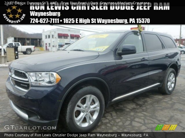 2012 Dodge Durango SXT AWD in True Blue Pearl