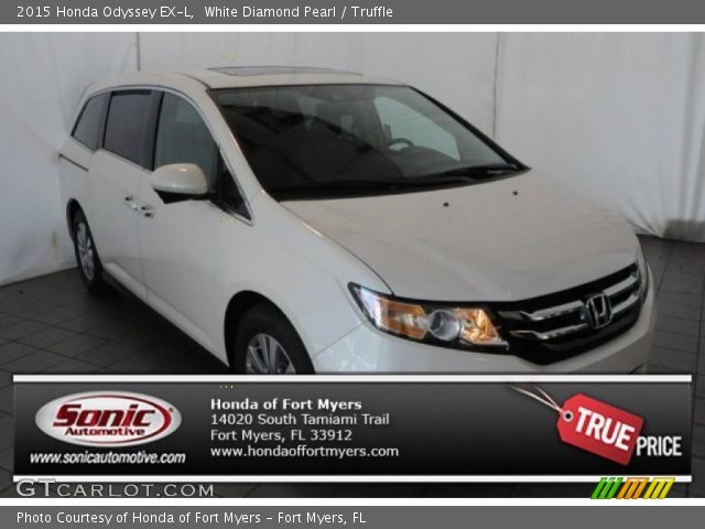 2015 Honda Odyssey EX-L in White Diamond Pearl