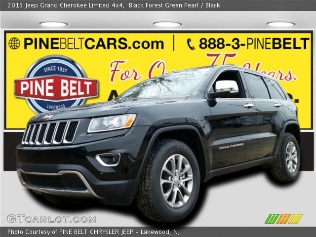 2015 Jeep Grand Cherokee Limited 4x4 in Black Forest Green Pearl