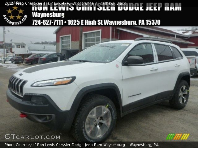 2015 Jeep Cherokee Trailhawk 4x4 in Bright White
