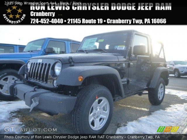 2015 Jeep Wrangler Sport 4x4 in Black