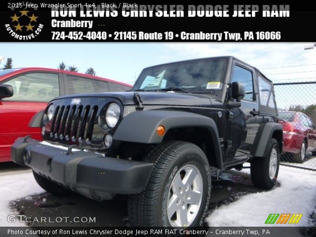 2015 Jeep Wrangler Sport 4x4 in Black
