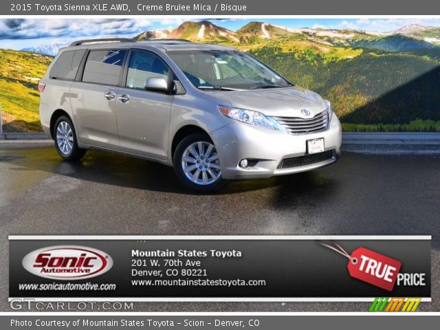 2015 Toyota Sienna XLE AWD in Creme Brulee Mica