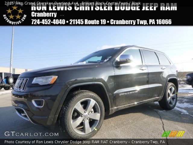2015 Jeep Grand Cherokee Overland 4x4 in Brilliant Black Crystal Pearl