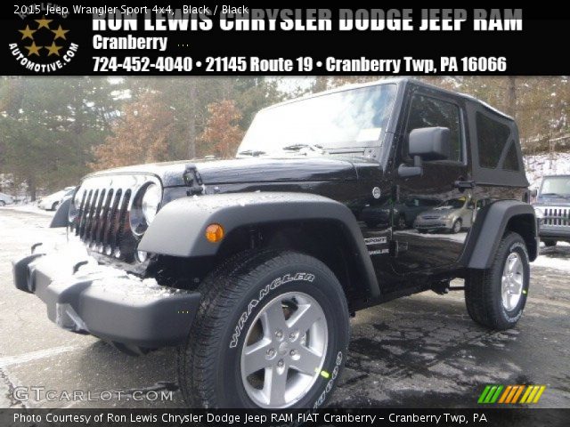 2015 Jeep Wrangler Sport 4x4 in Black
