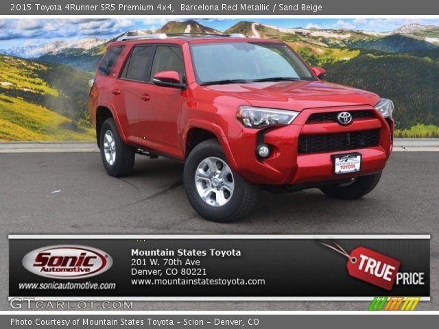 2015 Toyota 4Runner SR5 Premium 4x4 in Barcelona Red Metallic