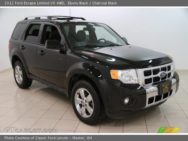 2012 Ford Escape Limited V6 4WD in Ebony Black