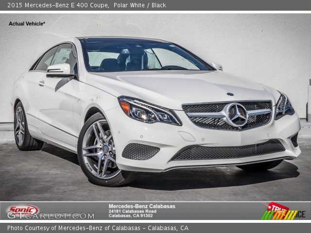 2015 Mercedes-Benz E 400 Coupe in Polar White