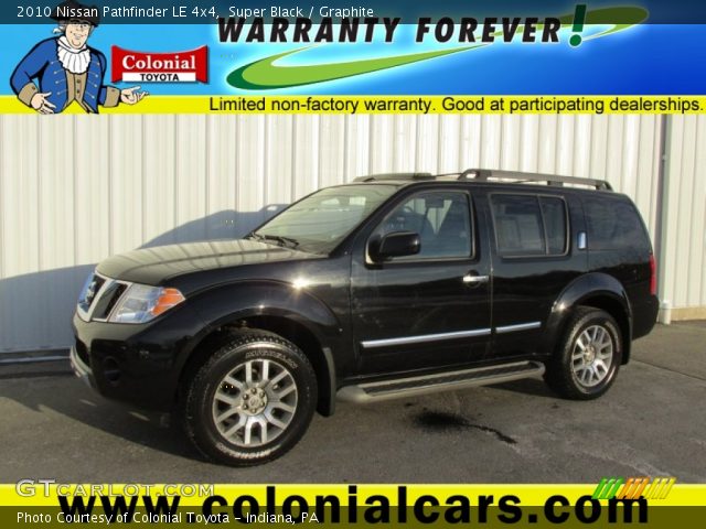2010 Nissan Pathfinder LE 4x4 in Super Black