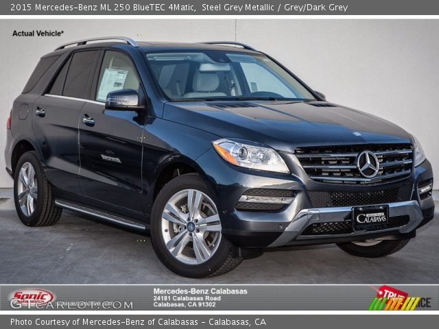 Steel Grey Metallic 2015 Mercedes Benz Ml 250 Bluetec