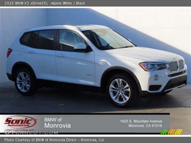 2015 BMW X3 xDrive35i in Alpine White