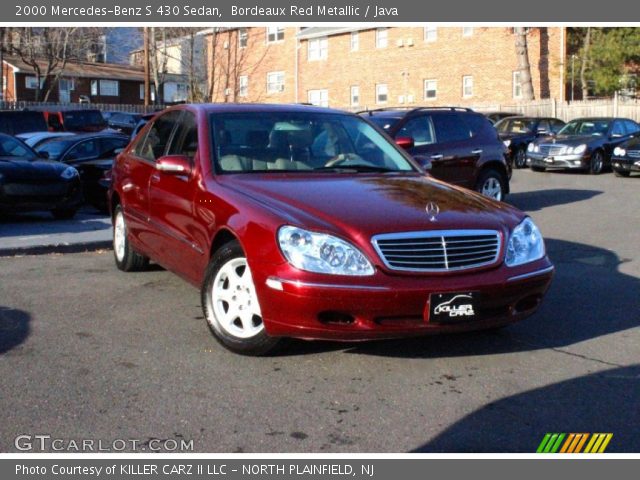 2000 Mercedes-Benz S 430 Sedan in Bordeaux Red Metallic