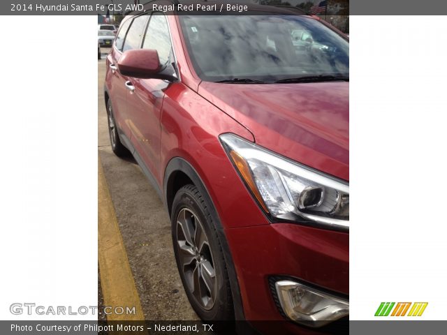2014 Hyundai Santa Fe GLS AWD in Regal Red Pearl