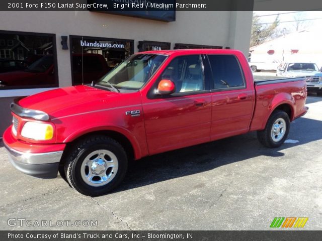 2001 Ford F150 Lariat SuperCrew in Bright Red