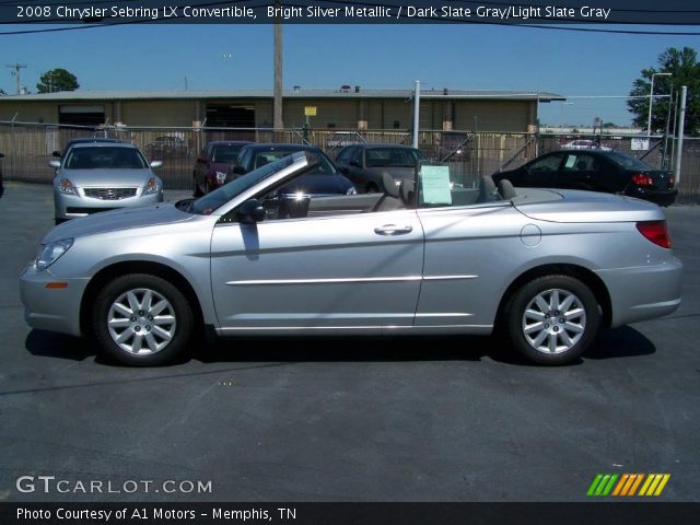 2008 Chrysler Sebring LX Convertible in Bright Silver Metallic