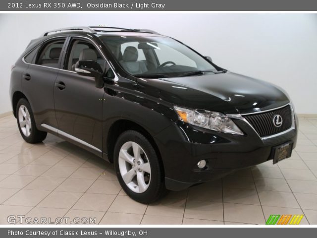 2012 Lexus RX 350 AWD in Obsidian Black